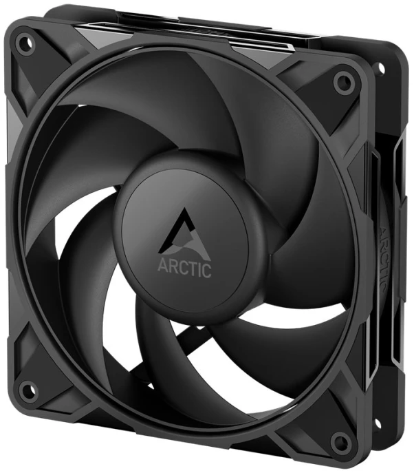 Arctic P12 Pro PST LN korpuso ventiliatoriai – 120 mm – 5 vnt. pakuotėje – Juodas – PWM valdymas – Mažas triukšmo lygis