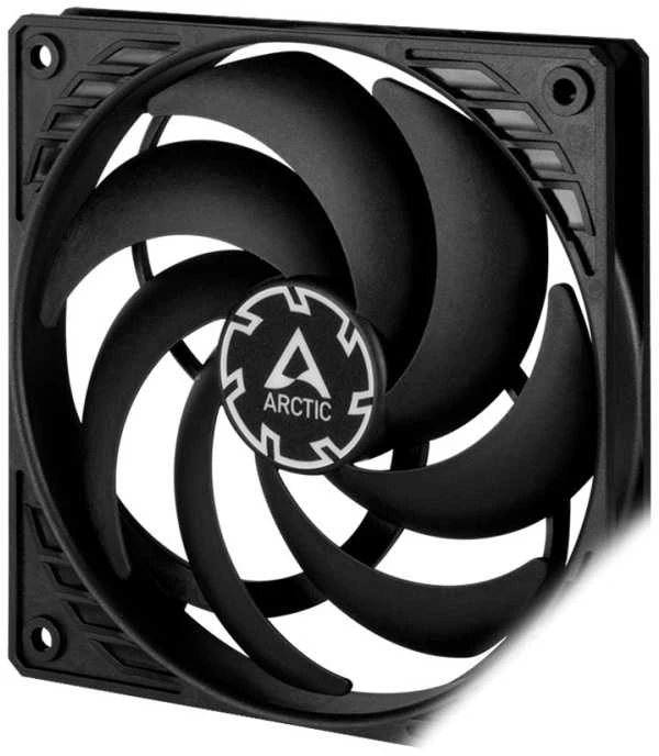 ARCTIC P12 SLIM PWM PST korpuso ventiliatorius, 4-pin, 120mm, siauras, juodas