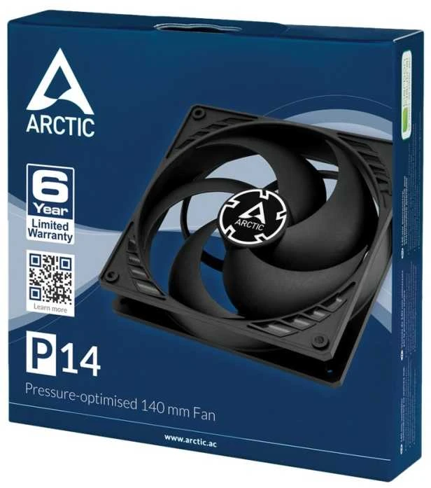 Arctic Cooling ARCTIC P14 Value Pack Kompiuterio korpusui Ventiliatorius 14 cm Juoda