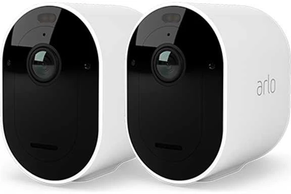 Kamera IP Arlo Arlo Pro 5 Spotlight, stebėjimo kamera (balta/juoda, 2 vnt. pakuotėje, WiFi, prožektorius, 2K raiška)