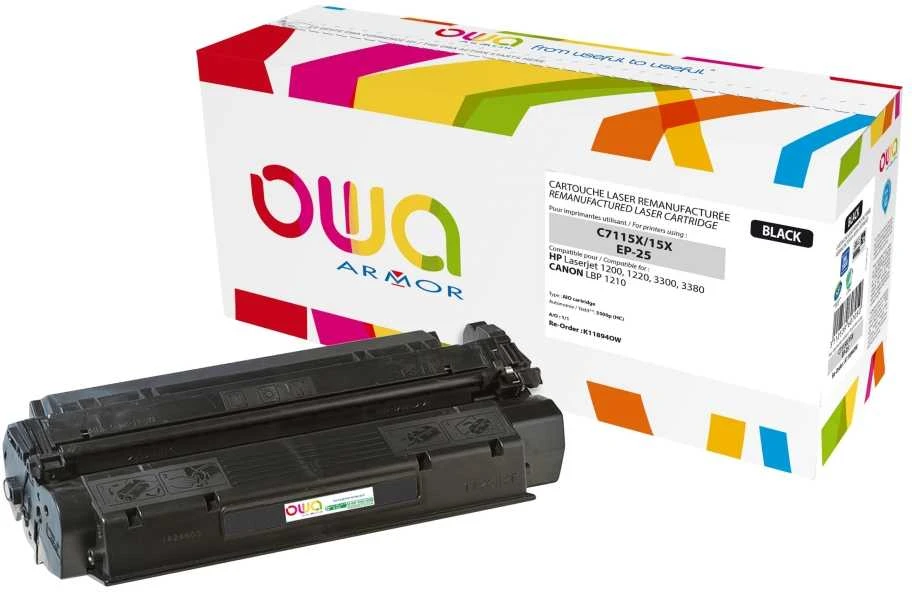 Toneris OWA Armor Juodas pakeitimas 15X (K11894OW)