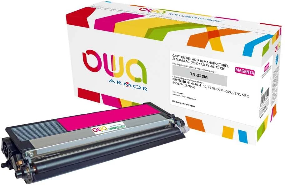 Toneris OWA Armor Armor - Magenta - Tonerio kasetė - broliui DCP-905, DCP-9270, HL-4140, HL-4150, HL-4570, MFC- 9460, MFC- 9465, MFC- 9970 (K15425OW)