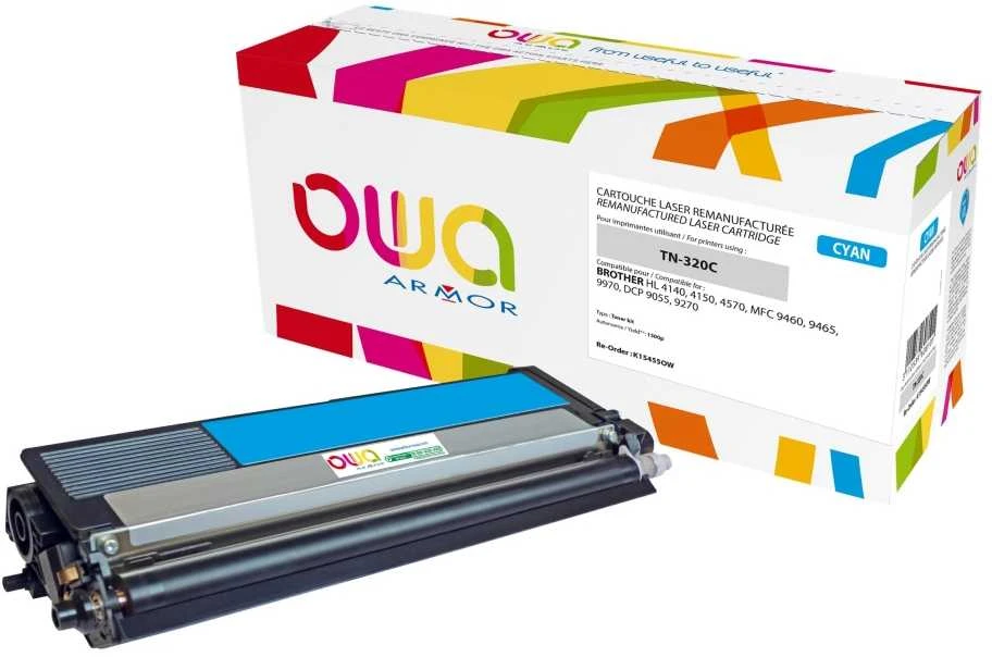 Toneris OWA Armor OWA Armor toneris pro BROTHER HL 4140,4150,4570,MFC 9460, 9465, 9970, DCP 9055,9270,1500 Stran,TN320C,modrá/cyan(TN-320C)