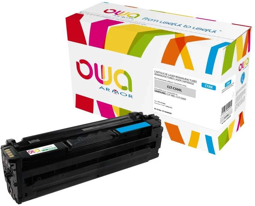 Suderinama OWA Armor Cyan dažų kasetė CLT-C506L (K15668OW)