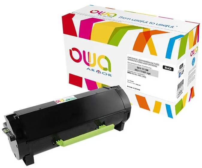 Toneris OWA Armor Armor - juodas - Toneris cartridge (Alternative for: Dell 593- 11168) - for Dell lazerinis Spausdintuvas B2360, B3460, Multifunction Mono lazerinis Spausdintuvas B2360, B3465 (K15770OW)