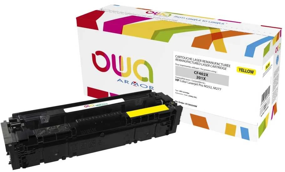 OWA Armor toner pro HP CLJ MFP 277, 2300 Stran, CF402X, geltona