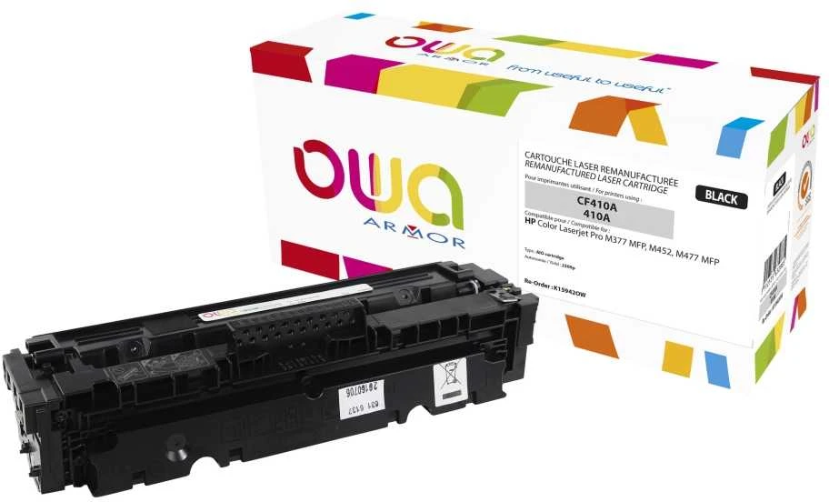 Toneris OWA Armor OWA Armor toner pro HP Color Laserjet Pro M377, M452, M477, 2300 Stran, CF410A, juoda / juodas