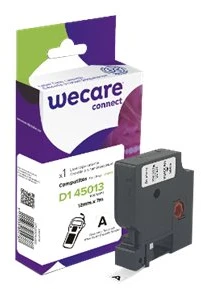 WECARE ARMOR juosta skirta DYMO S0720530, juoda/balta, 12mm x 7m