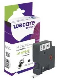 WECARE ARMOR juosta skirta DYMO S0720680, juoda/balta, 9mm x 7m