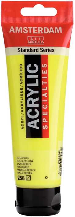 Artequipment Akriliniai dažai TALENS AMSTERDAM 120ml 256 - REFLEX Geltona uniwersal