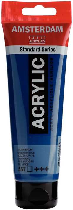 Artequipment Farba akrylowa TALENS AMSTERDAM 120ml 557 - GREENISH Mėlynas uniw