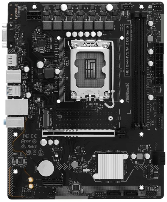 Asrock H610M-HVS/M.2 D5 GEN5 pagrindinė plokštė