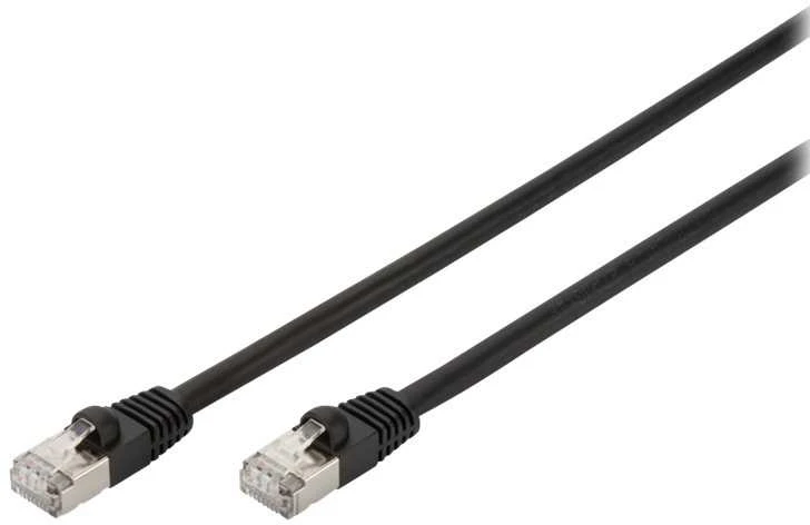 Digitus Patchcord kryžius, S/FTP, Cat6, 1m, juoda (DK-1644-010/BL-OD)
