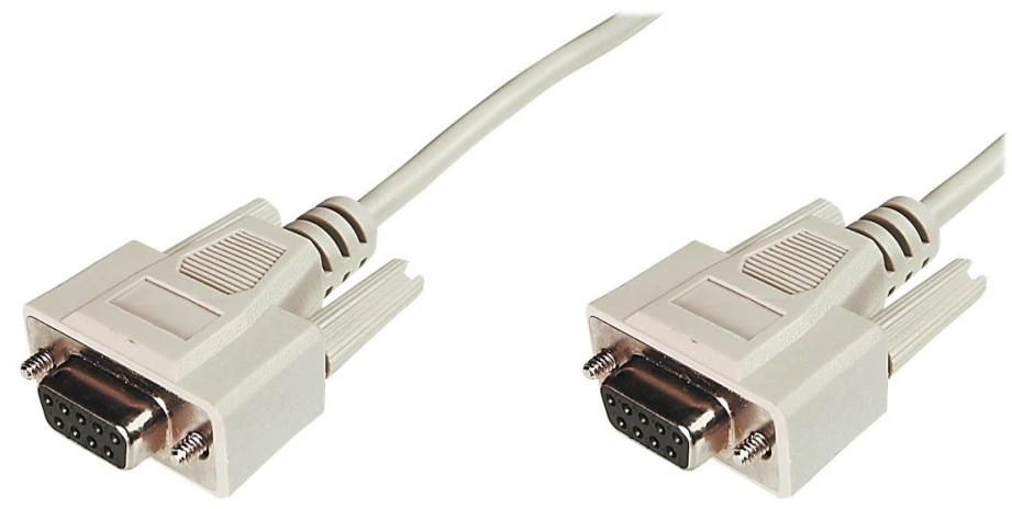 Assmann Electronic ASSMANN nuoseklusis kabelis 3m 2x DSUB 9 smėlio spalvos priskyrimas 1:1 AWG26
