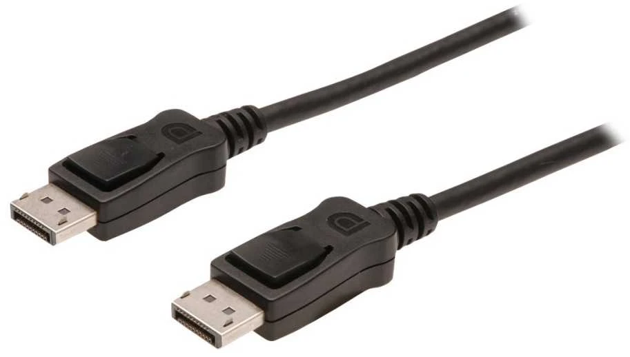 Assmann Electronic ASSMANN laidas Displayport 3m AWG28 2xekranuotas 20 kontaktų juodas