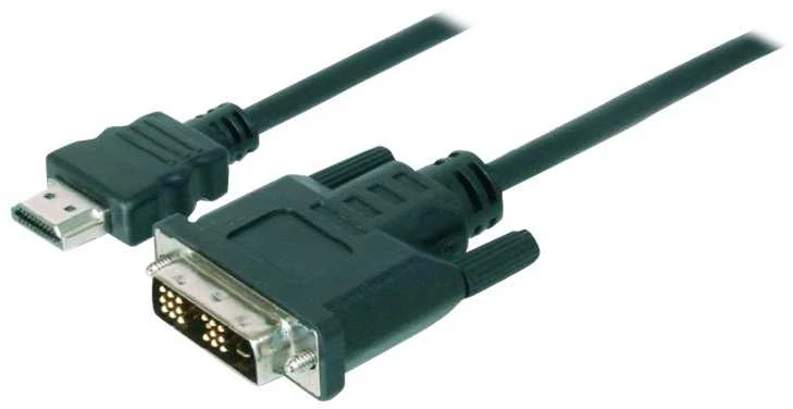 Assmann Electronic ASSMANN HDMI į DVI-D 18+1 laidas 3m juodas masinis