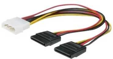 Digitus ASSMANN SATA maitinimo Y laidas, IDE (moleksas) -2x SATA, AK-430400-002-S