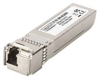 Digitus Skaitmenas | 10G SFP+ modulis | DN-81204 | Vienmodis pluoštas | LC Simplex | 10 Mbit/s | Bangos ilgis 1270/1330 nm | Maksimalus perdavimo atstumas 10000 m