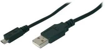 Assmann Electronic DIGITUS USB2.0 kabelis USB A kištukas micro USB kištukas 1m juodas urmu