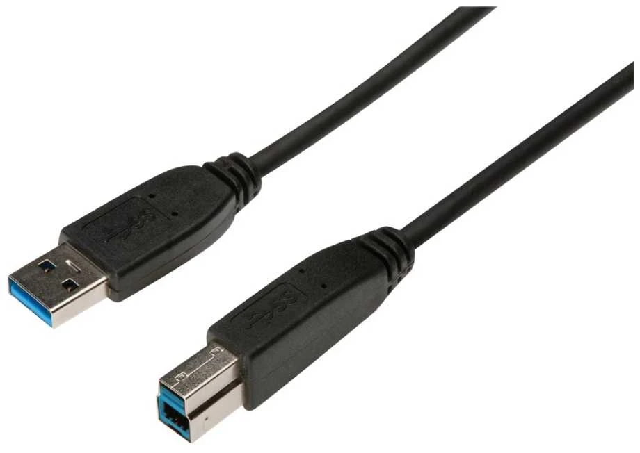 Assmann Electronic Kabelis USB Digitus USB-A - USB-B 1.8 m Juodas (AK-300115-018-S)