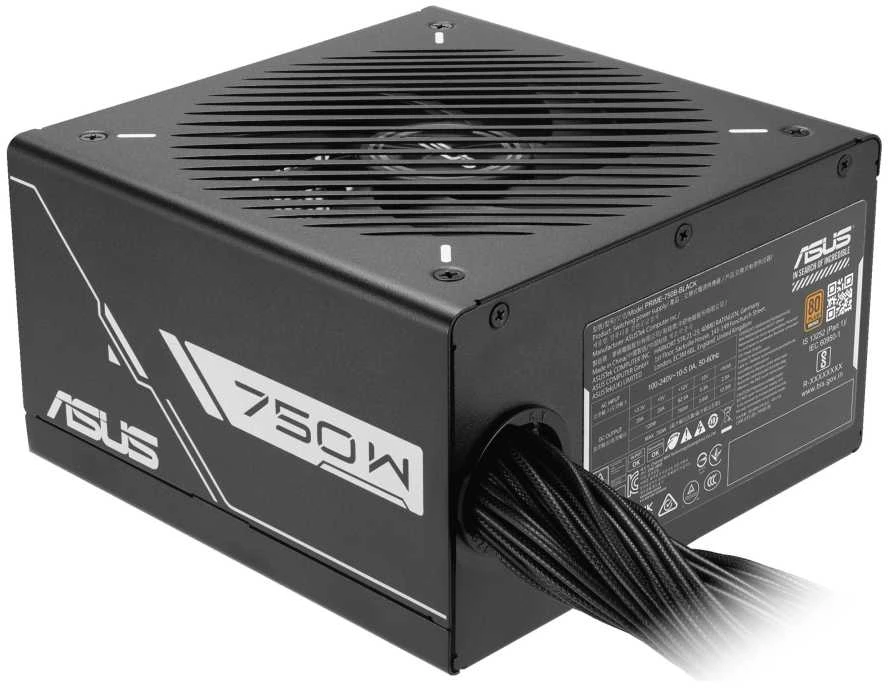 ASUS Prime -750B-Juodas maitinimo blokas 750 W 20+4 kontaktų ATX ATX