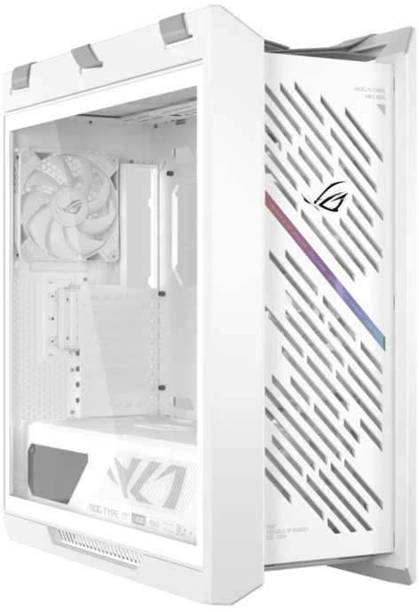 ASUS ROG STRIX HELIOS II GX601S, Bokšto tipo korpusas - baltas, grūdintas stiklas