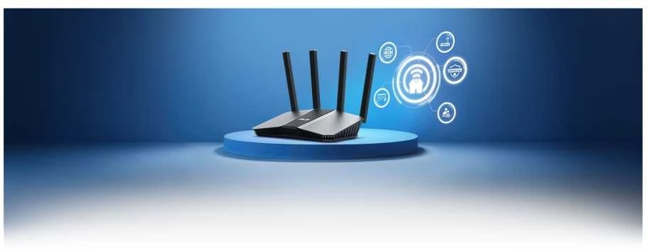 Belaidis maršrutizatorius Asus RT-BE55, Wi-Fi 7 (802.11be), BE3600 (dvijuostis), 2.5G WAN, AiMesh, MLO, VPN