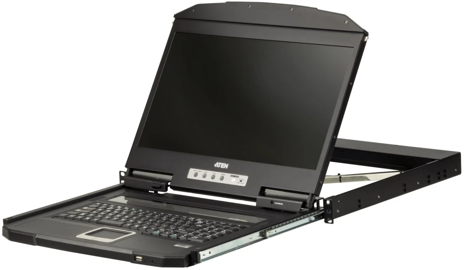 ATEN 1U trumpo gylio USB HDMI vieno bėgio pilnas, 47 cm (18,5"), 1920 x 1080 pikselių, TFT-LCD, 350 cd/m², 1000:1, 178°