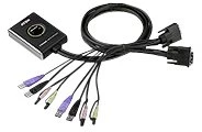 Aten 2 prievadų USB DVI/garso kabelio KVM jungiklis su nuotolinio prievado parinkikliu | Aten | 2 prievadų USB DVI/garso kabelio KVM jungiklis su nuotolinio prievado parinkikliu