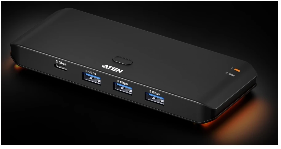 HUB USB Aten 2 x 4-Port USB 3.2 Gen 1