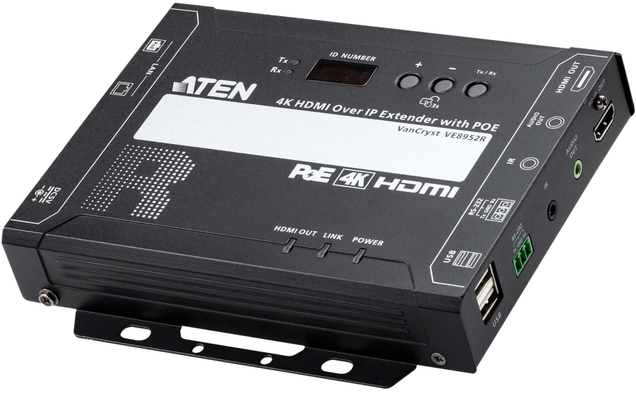 System przekazu sygnału AV Aten 4K HDMI over IP Receiver with (VE8952R-AT)