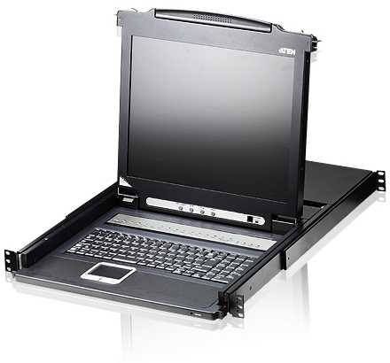 Valiklis Konsolė KVM Aten 8-Port 19'' LCD KVM Switch