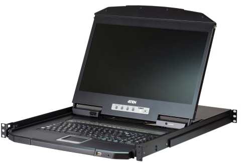 ATEN CL3108, 47 cm (18,5"), 1366 x 768 taškų, TFT-LCD, 250 cd/m², 1000:1, 170°