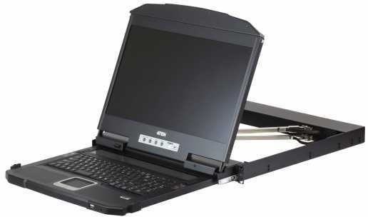 Konsolė KVM Aten Konsolė KVM ATEN CL3800NW USB HDMI DVI VGA Dual Rail, układ amerykański