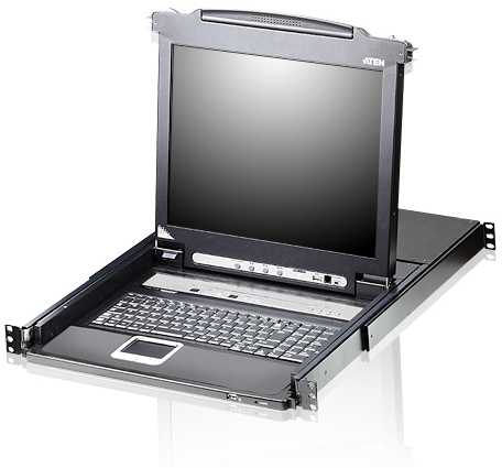 Aten ATEN CL5708N konsolė stelažinė 48,3 cm (19'') Juoda 1U
