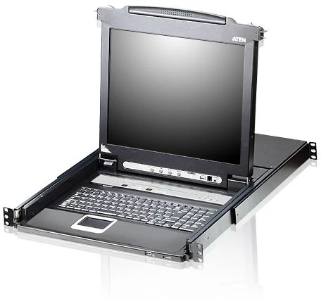 Konsolė KVM Aten 8 Port 19'' LCD KVMP Switch, (CL5708N-ATA-2XK07GG)