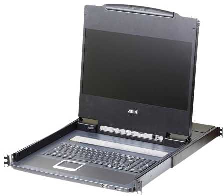 Aten ATEN CL6700MW-ATA-2XK06SG, 1920 x 1080 pikselių, Full HD, montavimas į stelažą, 1U, 19.4 W, juoda
