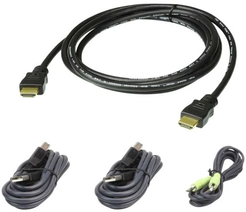 Aten HDMI kabelis 3m su papildomais laidais