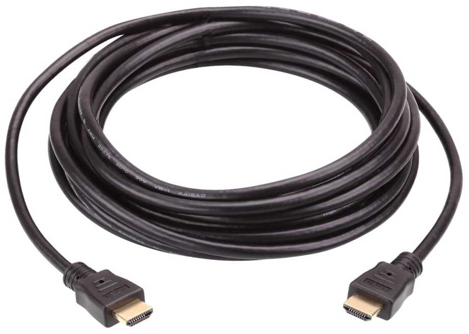Kabelis Aten HDMI - HDMI 0.6m juoda