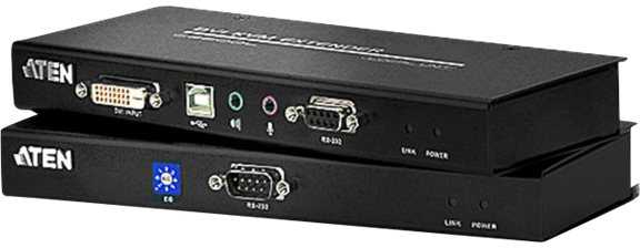 ATEN CE600-A7-G ATEN CE600 DVI ir USB pagrįstas KVM plėtiklis su RS-232 serijiniu 60 m
