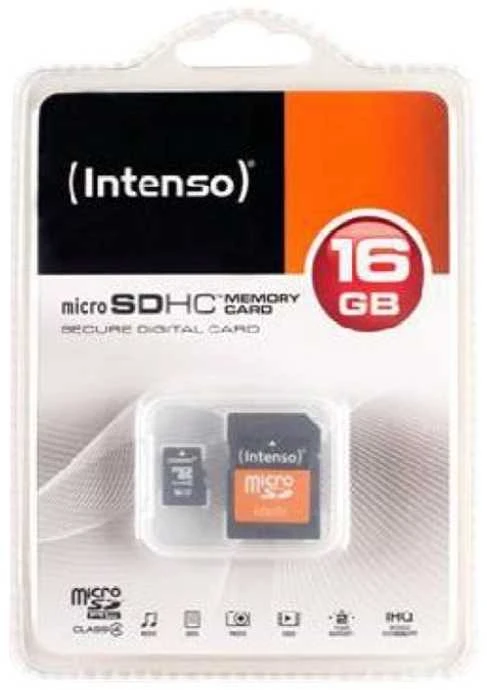 Atminties kortelė MEMORY Micro SDHC 16GB C4/3403470 INTENSO