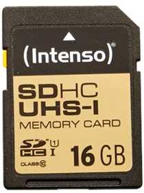 Atminties kortelė Intenso SDHC kortelė 16 GB 10 klasės UHS-I Premium