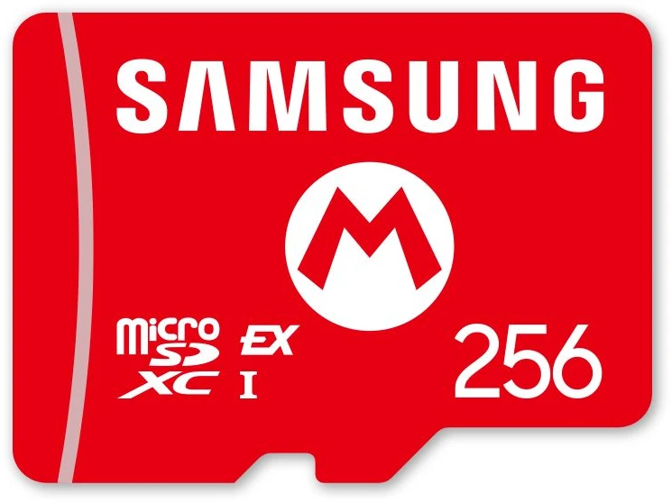 Atminties kortelė Nintendo „Samsung Micro SD Express“ kortelė, skirta „Switch 2“, 256 GB, „Micro SDXC“, raudona