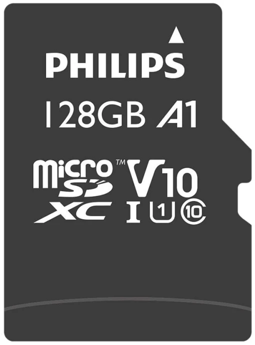 Atminties kortelė Philips FM12MP45B/00, 128 GB, „Micro SDXC“, 10 klasė, UHS-I, 80 MB/s, 1 klasė (U1)