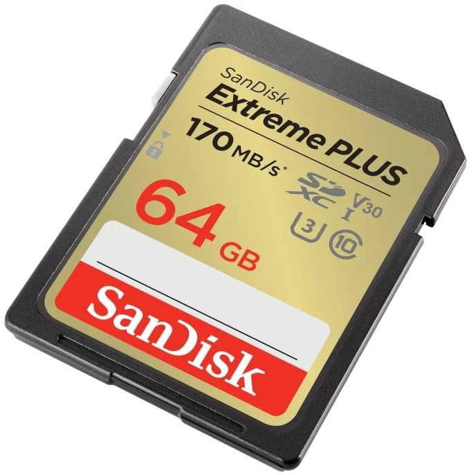 Atminties kortelė SanDisk Extreme Plus SDXC 64 GB