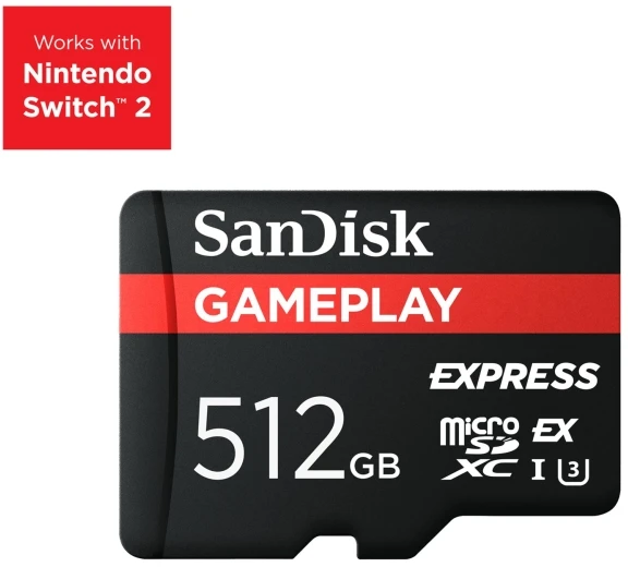 Atminties kortelė SANDISK Micro SD Express 512GB GamePlay 880/650MB/s