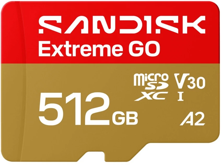 Atminties kortelė SanDisk Extreme GO 512 GB Micro SDXC UHS-I