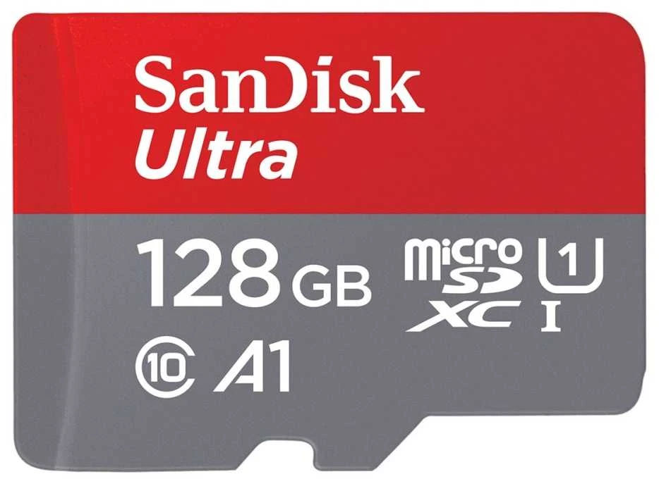 Atminties kortelė SanDisk Ultra Micro SDXC UHS-I Class 10, 128 GB, be adapterio