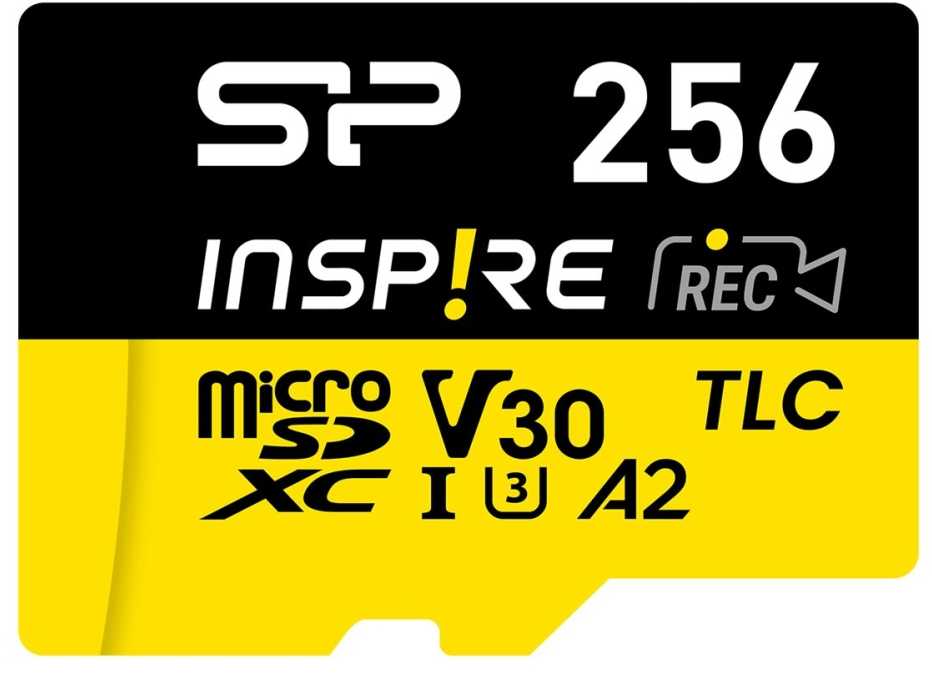 Atminties kortelė Silicon Power Inspire | 256 GB | Micro SDXC | Flash atminties klasė C10, UHS-I U3, V30