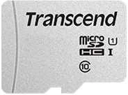 Atminties kortelė Transcend microSDHC USD300S 16GB CL10 UHS-I U1 iki 95MB/S